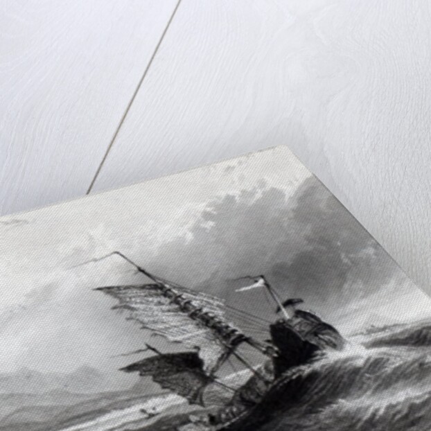 Termination of the Great Wall of China, Gulf of Pecheli by Thomas Allom