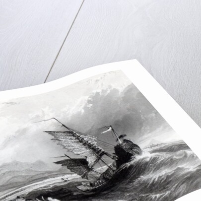 Termination of the Great Wall of China, Gulf of Pecheli by Thomas Allom