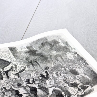 Attack on the Workhouse at Stockport in 1842 by English School