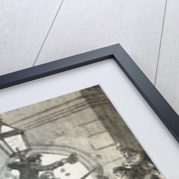 Bread Riot at the entrance to the House of Commons in 1815 by English School