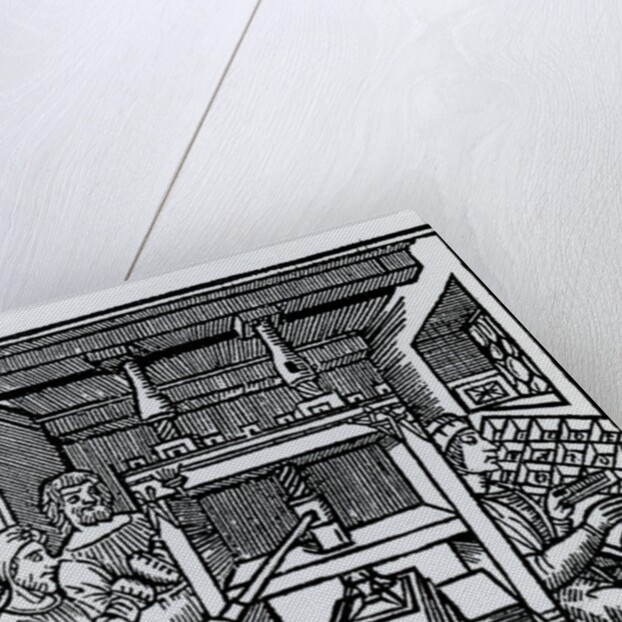 Printing press by German School