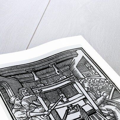 Printing press by German School