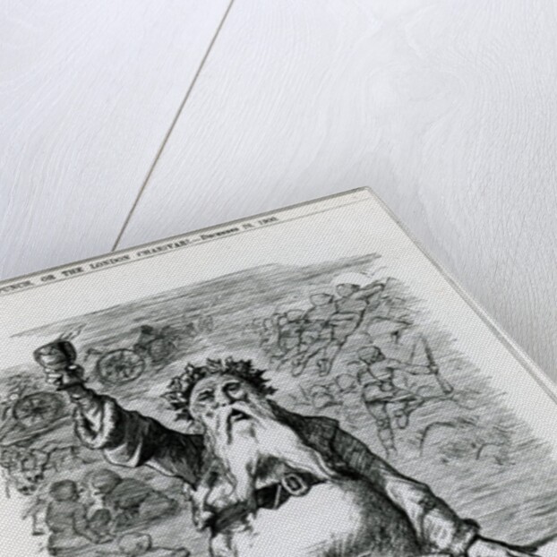 To Absent Friends!, a cartoon from 'Punch' magazine, December 26th 1900 by English School