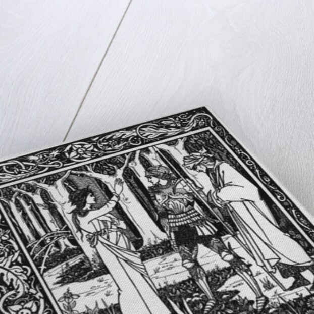 The Lady of the Lake telleth Arthur of the sword Excalibur, 1893-94 by Aubrey Beardsley