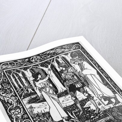 The Lady of the Lake telleth Arthur of the sword Excalibur, 1893-94 by Aubrey Beardsley