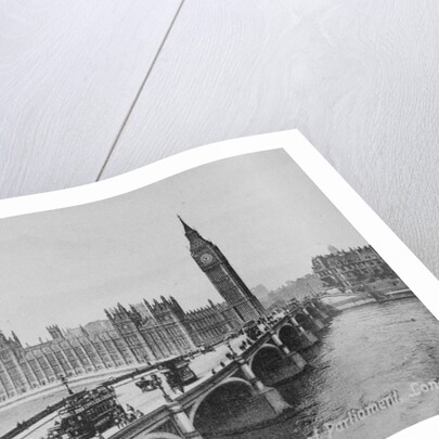 Westminster Bridge and the Houses of Parliament, c.1902 by English Photographer