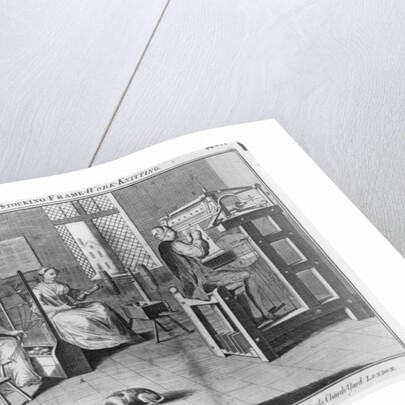 The Art of Stocking-Frame-Work-Knitting, engraved for the 'Universal Magazine' 1750 by English School