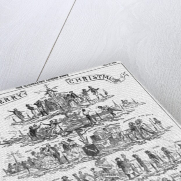 The Christmas Tree, as seen by the father of a family by English School