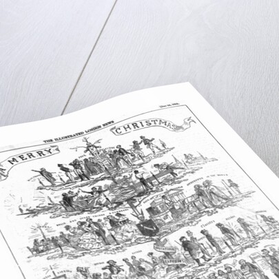 The Christmas Tree, as seen by the father of a family by English School