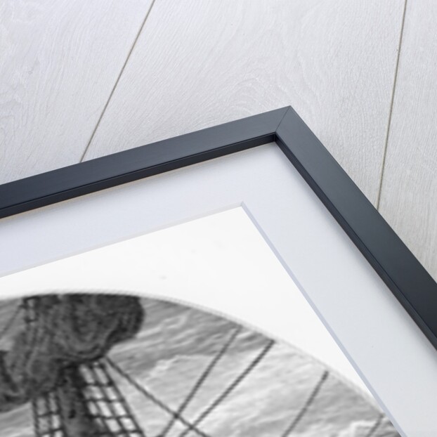 The Mariner up the mast during a storm by Gustave Dore