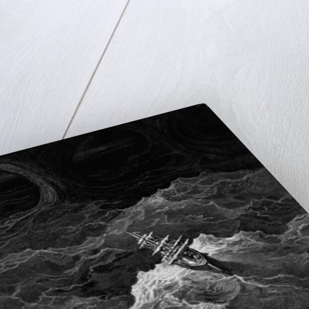 Ship in stormy sea, 1876 by Gustave Dore