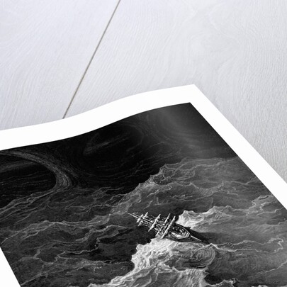 Ship in stormy sea, 1876 by Gustave Dore