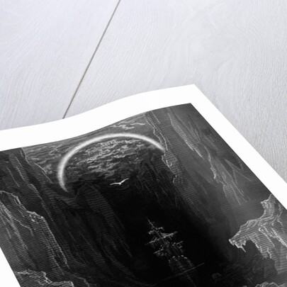 The appearance of the albatross to lead the marooned ship out of the frozen seas of Antartica by Gustave Dore