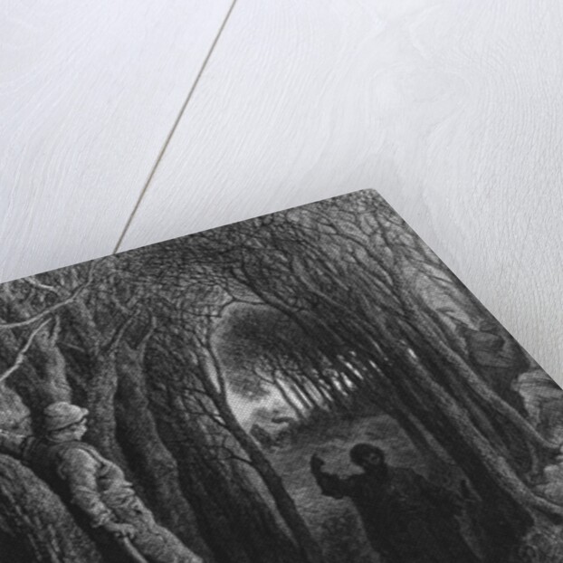 The Mariner has been condemned to travel unceasingly from country to country by Gustave Dore