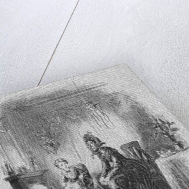 Paul and Mrs. Pipchin by Hablot Knight Browne