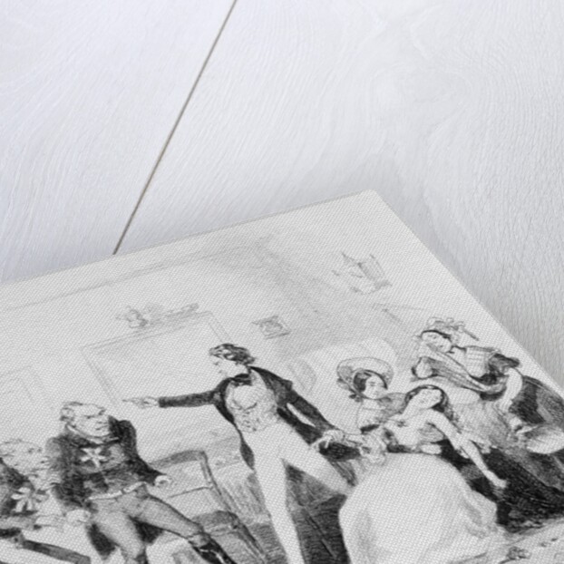 Illustration for Charles Dickens' Nicholas Nickleby, 1839 by Hablot Knight (1815-92) Browne