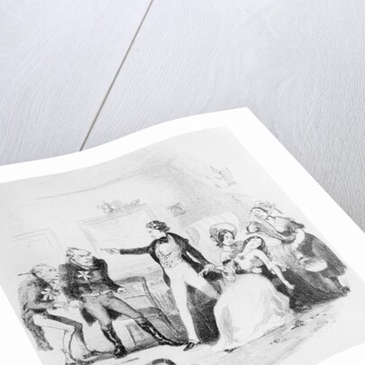 Illustration for Charles Dickens' Nicholas Nickleby, 1839 by Hablot Knight (1815-92) Browne