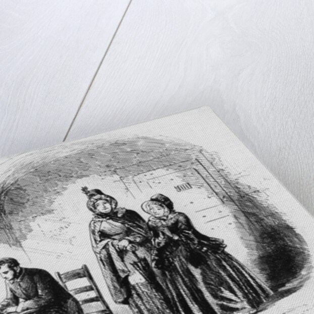 Mrs. Bagnet returns from her expedition by Hablot Knight Browne