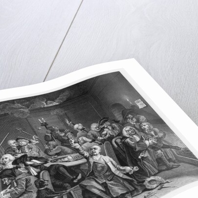 Scene VI: The Rake at the Gaming House, 1735 by William Hogarth