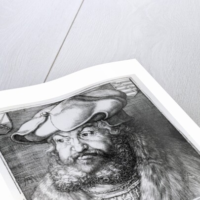 Friedrich III, Elector of Saxony, engraved by Albrecht Durer, 1524 by Lucas the Elder (after) Cranach
