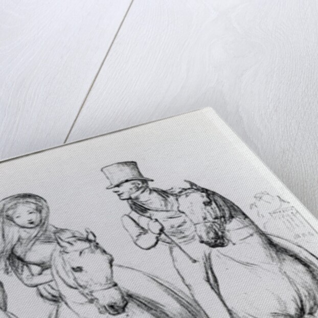 Queen Victoria, Lord Melbourne and Lord Russell by English School