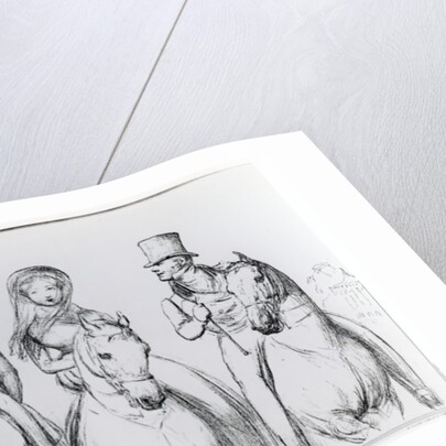 Queen Victoria, Lord Melbourne and Lord Russell by English School