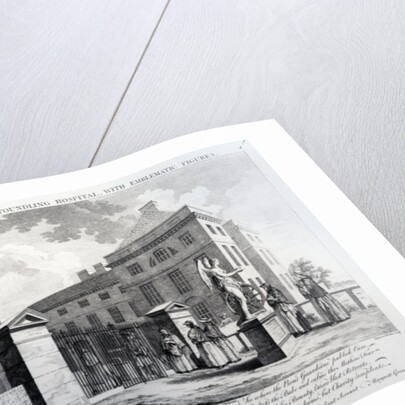 A perspective view of the Foundling Hospital, engraved by Edward Rooker, 1749 by Samuel (after) Wale