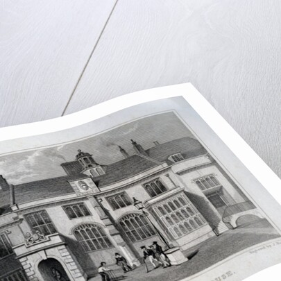 Pensioner's Hall, Charter House, engraved by John Rogers, 1830 by Thomas Hosmer Shepherd