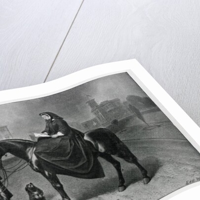 Queen Victoria at Osborne, after the painting of 1865 by Edwin (after) Landseer