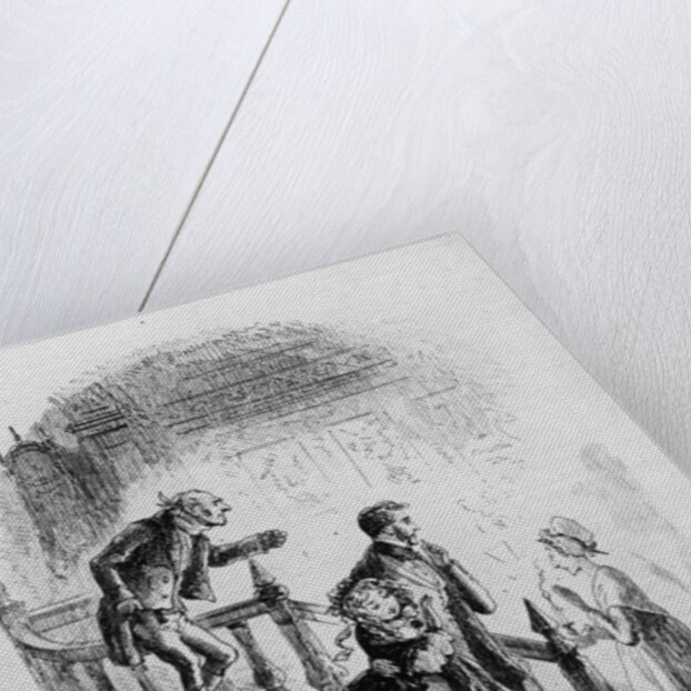 Flora's tour of inspection by Hablot Knight (1815-92) Browne