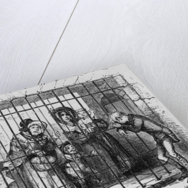 Kit in Jail by Hablot Knight Browne
