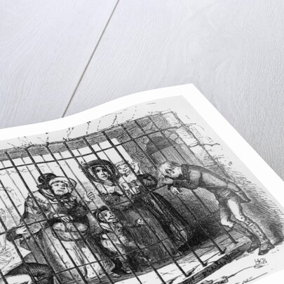 Kit in Jail by Hablot Knight Browne