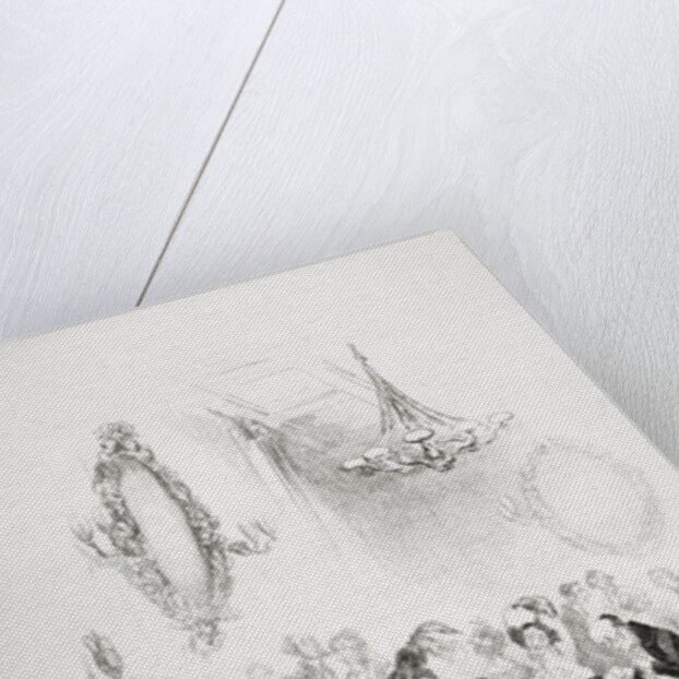 The card room at Bath by Hablot Knight (1815-92) Browne