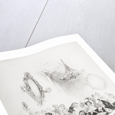 The card room at Bath by Hablot Knight (1815-92) Browne