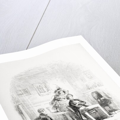 I make the acquaintance of Miss. Mowcher by Hablot Knight (1815-92) Browne