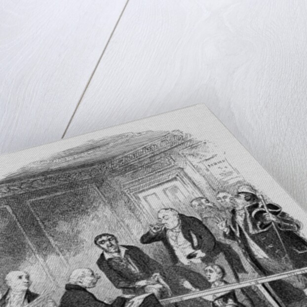 Oliver escapes being bound apprentice to the sweep by George Cruikshank
