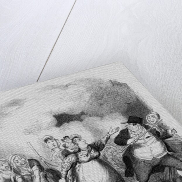 Mr Bumble degraded in the eyes of the paupers by George Cruikshank