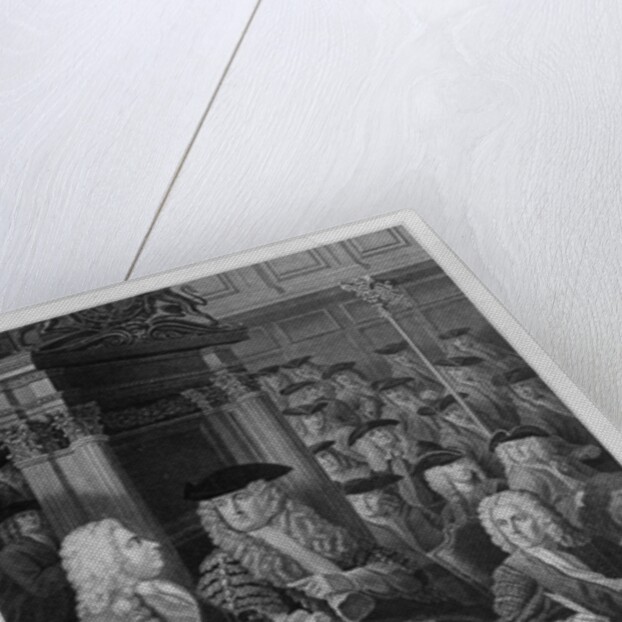 The House of Commons in Walpole's administration by William Hogarth