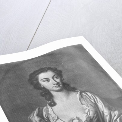 Portrait of Mrs Cibber, actress and singer, engraved by John Faber, 1746 by Thomas Hudson
