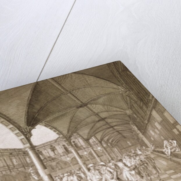 Interior of the Royal Exchange, London, 1788 by Francesco Bartolozzi