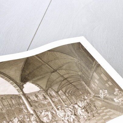 Interior of the Royal Exchange, London, 1788 by Francesco Bartolozzi