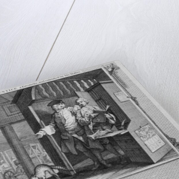 The Industrious 'Prentice a Favourite and Entrusted by his Master by William Hogarth