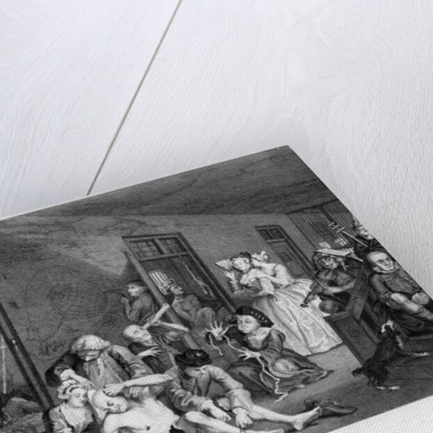 Scene VIII: The Rake in Bedlam, 1735 by William Hogarth