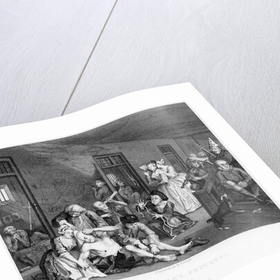 Scene VIII: The Rake in Bedlam, 1735 by William Hogarth