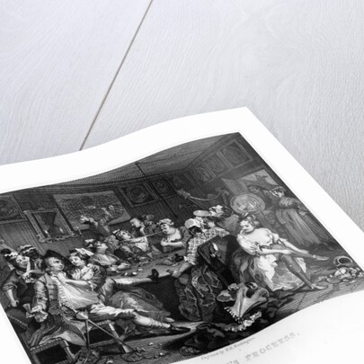 Scene III: The Rake at the Rose Tavern, 1735 by William (after) Hogarth