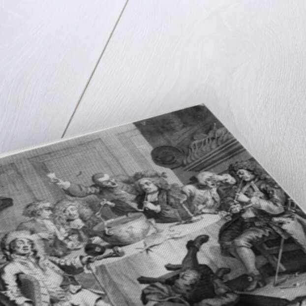 A Midnight Modern Conversation, 1733 by William Hogarth