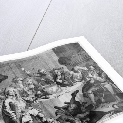 A Midnight Modern Conversation, 1733 by William Hogarth