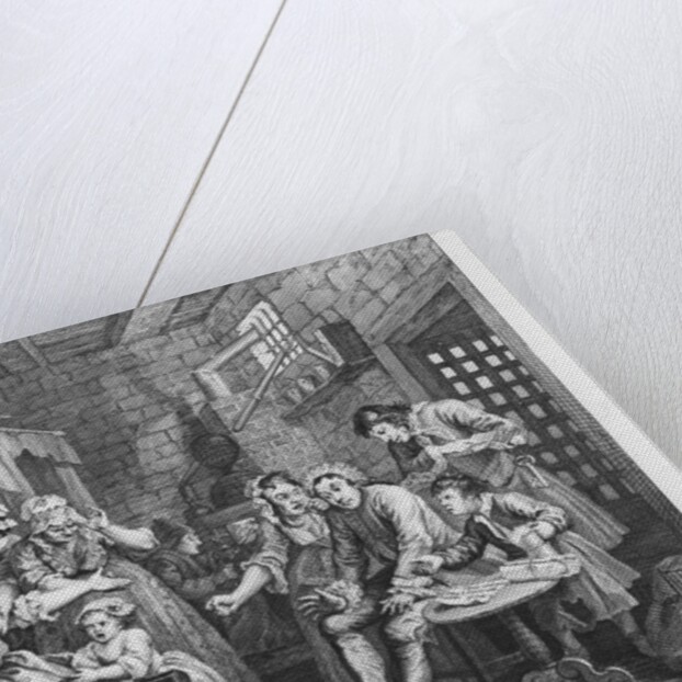Scene VII: The Rake in Prison, 1735 by William Hogarth