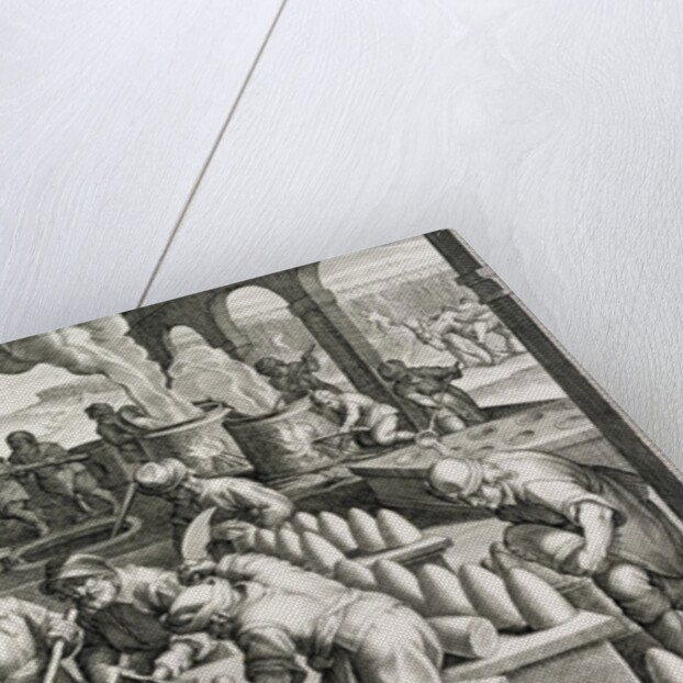 A Sugar Mill and the Production of Sugar Loaves by Jan van der (1523-1605) (after) Straet