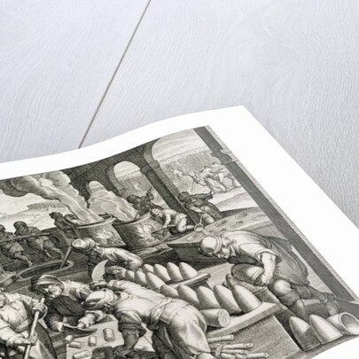 A Sugar Mill and the Production of Sugar Loaves by Jan van der (1523-1605) (after) Straet